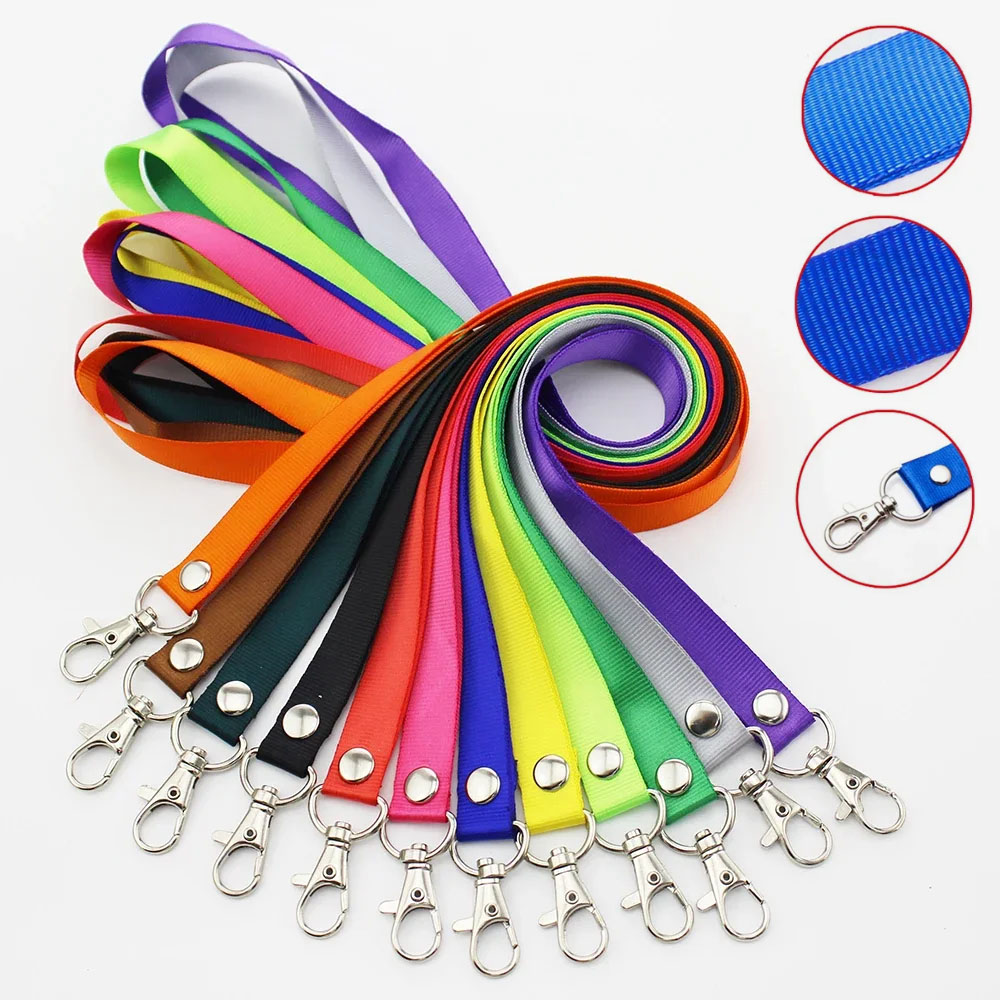 Lanyard Badge Holder - 1 SZT. Jednolite Kolorowe Smycze Pogrubione