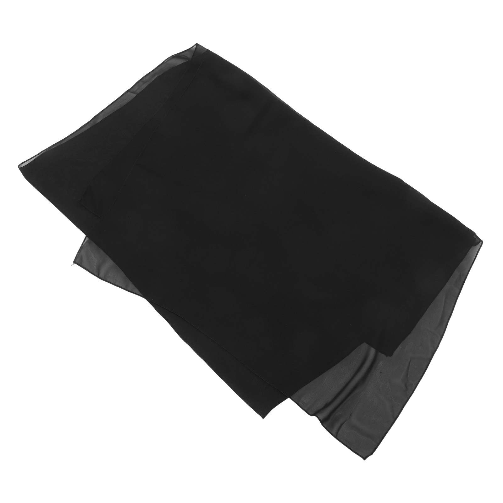 Stole Wedding Shawl - Szyfonowa chusta ślubna 200x70cm czarna elegancka