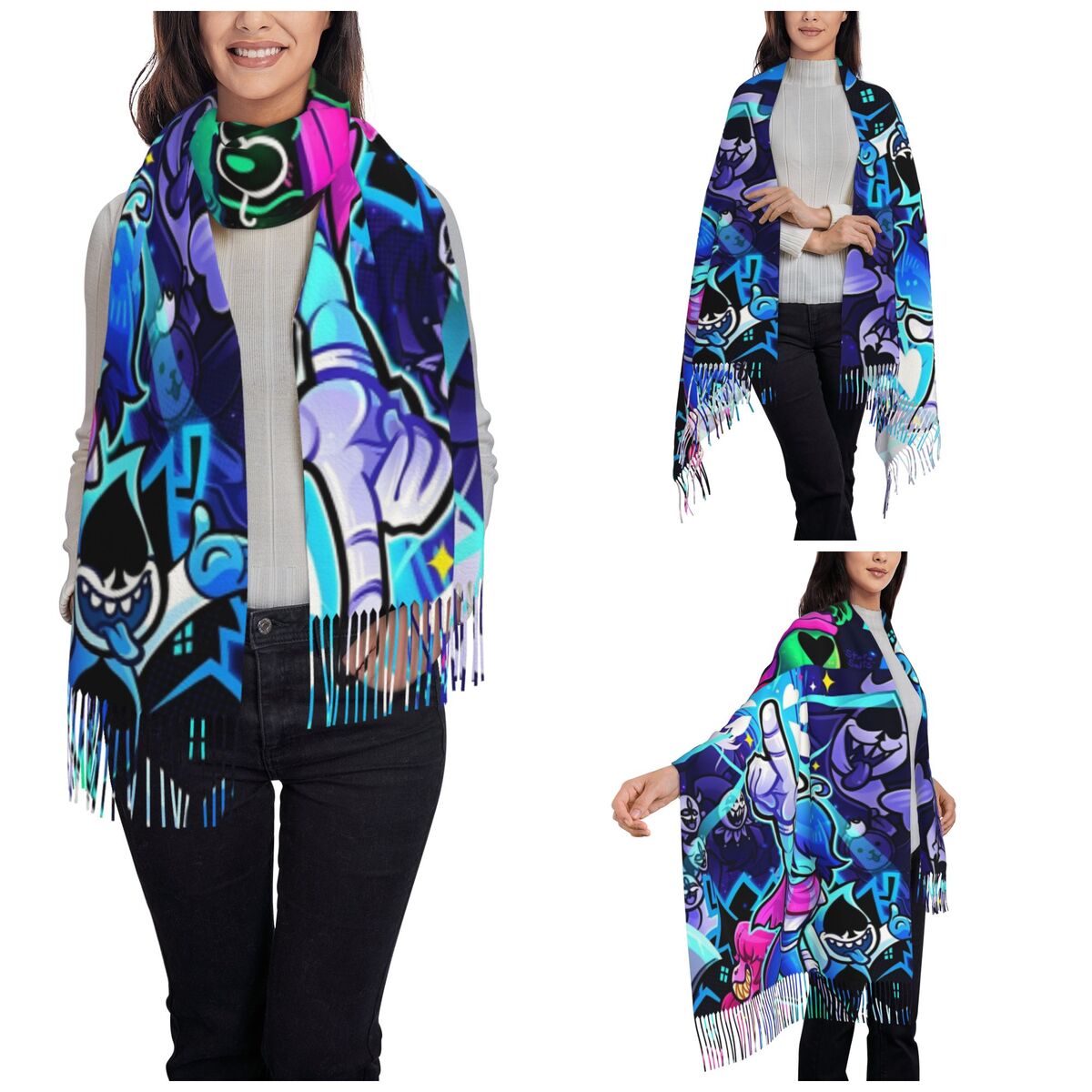 Szal Deltarunes Damski Zimowy  – Pashmina Wrap Large recenzja i cena