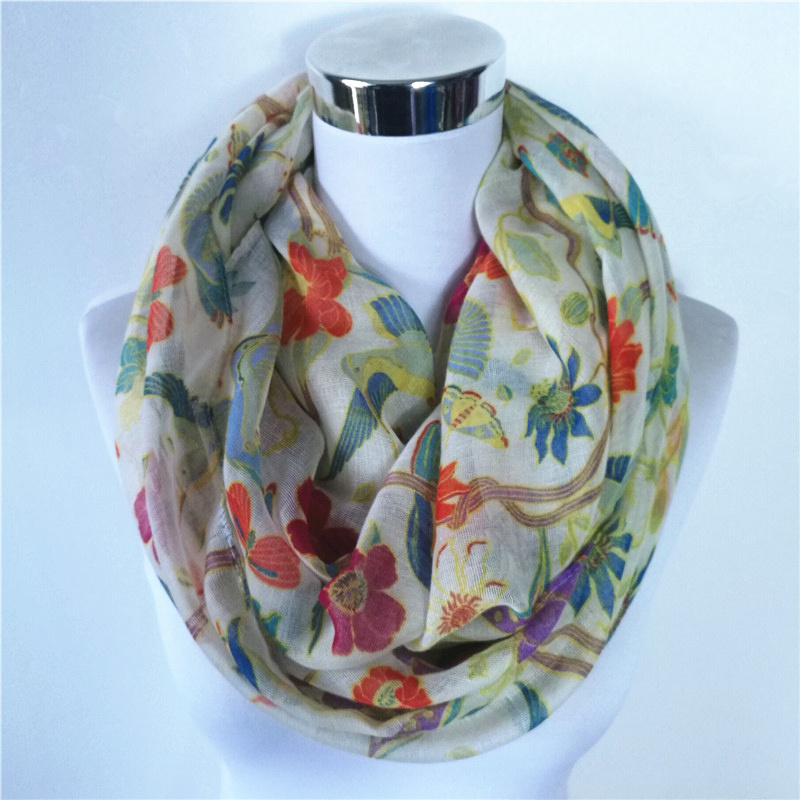 Nowy szalik z wiskozą z nadruk – Infinity Scarf Knit recenzja i cena