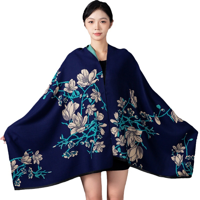 Damski Zimowy Szal Kaszmirowy  – Woven Scarf Blanket recenzja i cena