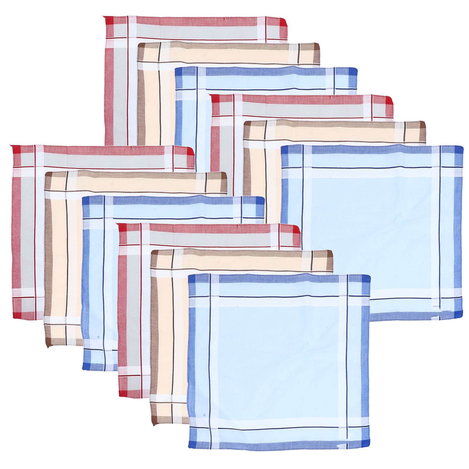 12 szt. męskich chusteczek baw – Handkerchief Cotton Men recenzja i cena