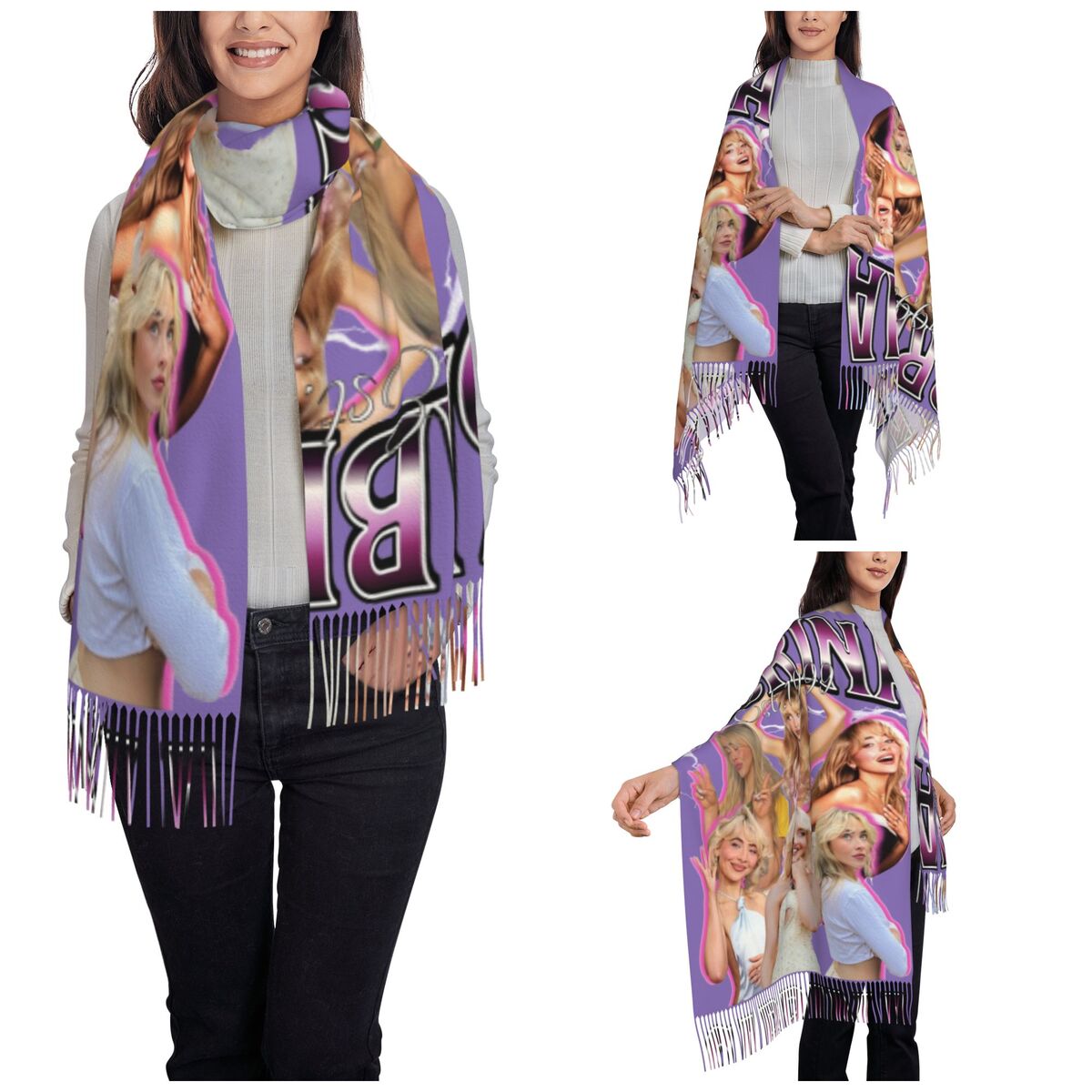 Szal Sabrina Carpenter lata 90 – Pashmina Wrap Large recenzja i cena