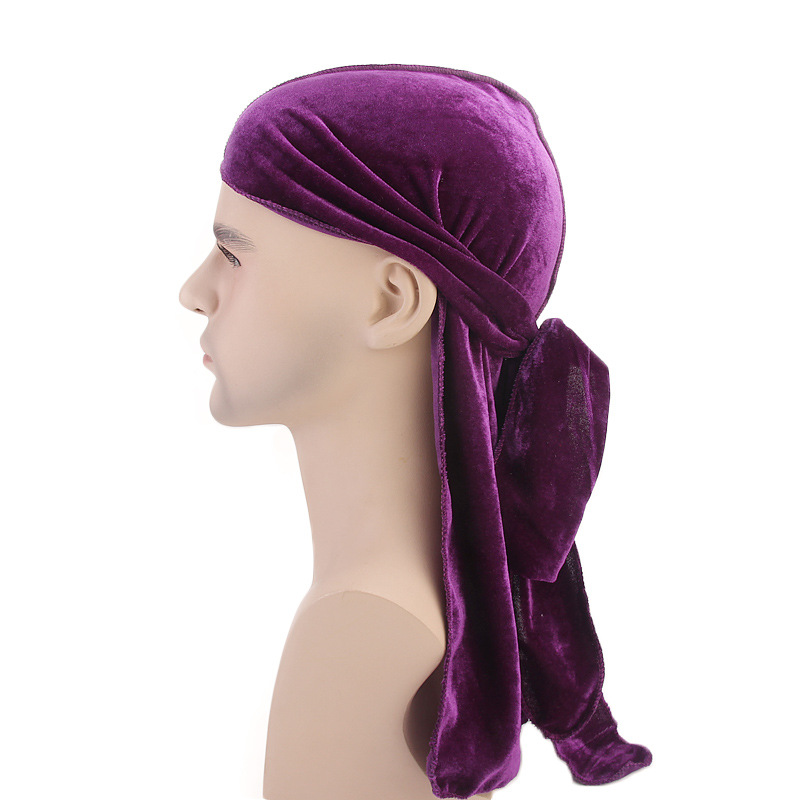 Nowa luksusowa męska aksamitna – Bandana Doo Rag recenzja i cena