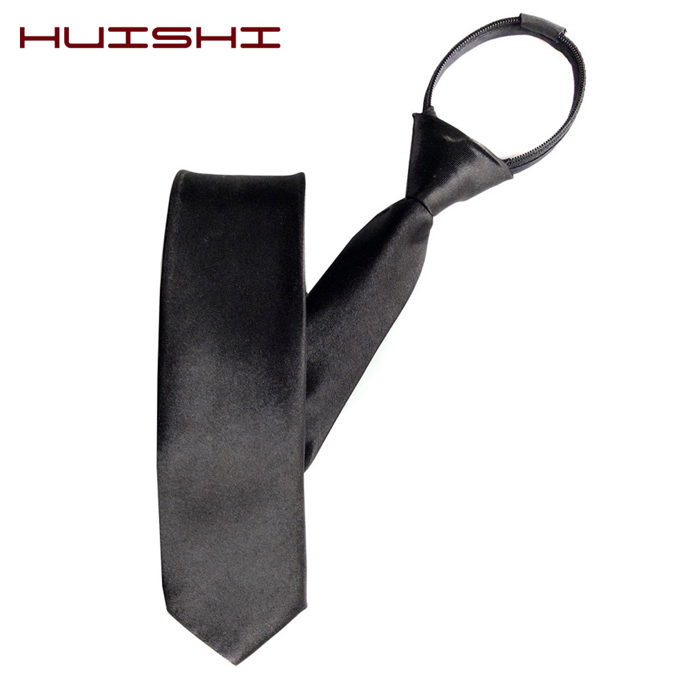 HUISHI wstępnie wiązany zamek  – Skinny Tie Men recenzja i cena