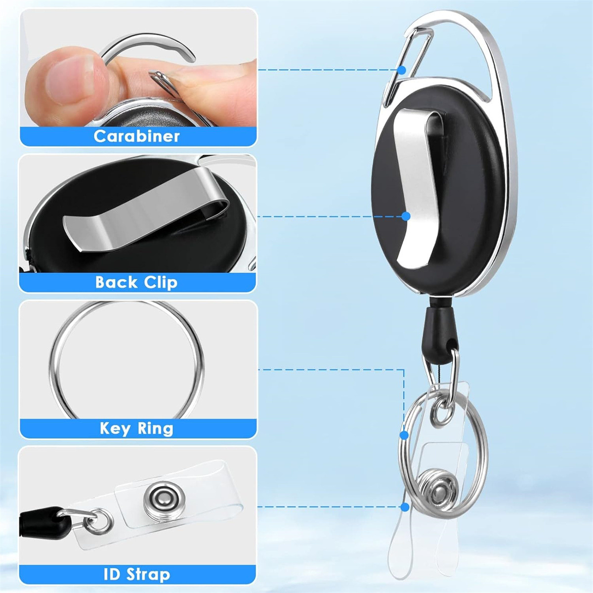 3 SZT. Plastikowy identyfikato – Lanyard Badge Holder recenzja i cena