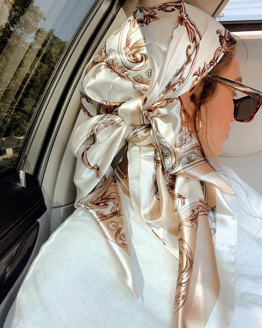 Satynowy kwadratowy szalik dam – Head Wrap Turban recenzja i cena