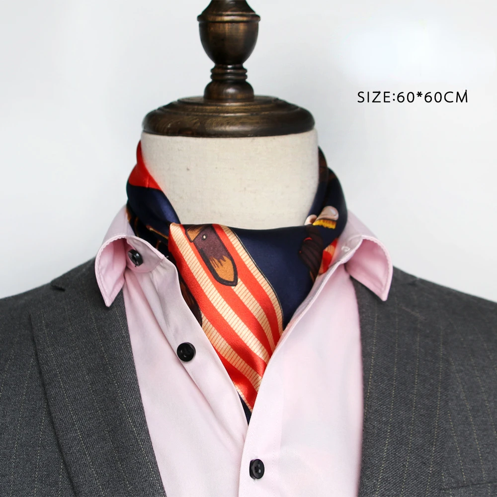 Brytyjski męski jedwabny szali – Ascot Neck Scarf recenzja i cena
