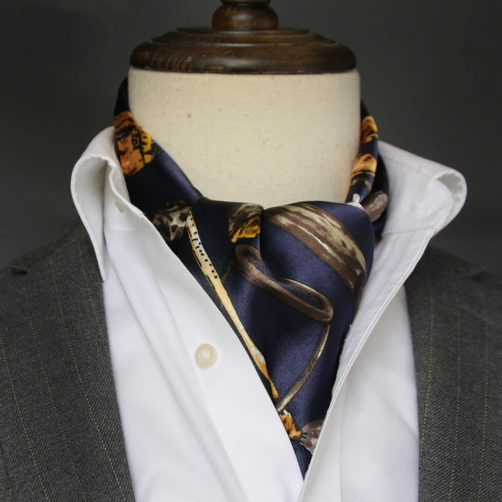 Brytyjski męski jedwabny szali – Ascot Neck Scarf recenzja i cena