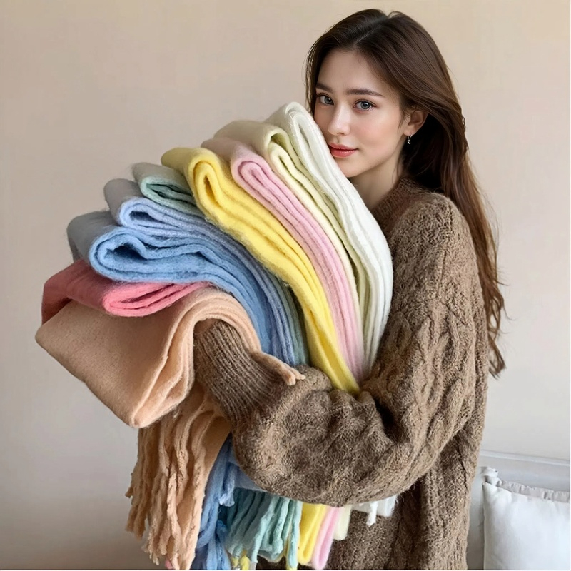 Zimowy Szal Damski Kaszmirowy  – Woven Scarf Blanket recenzja i cena