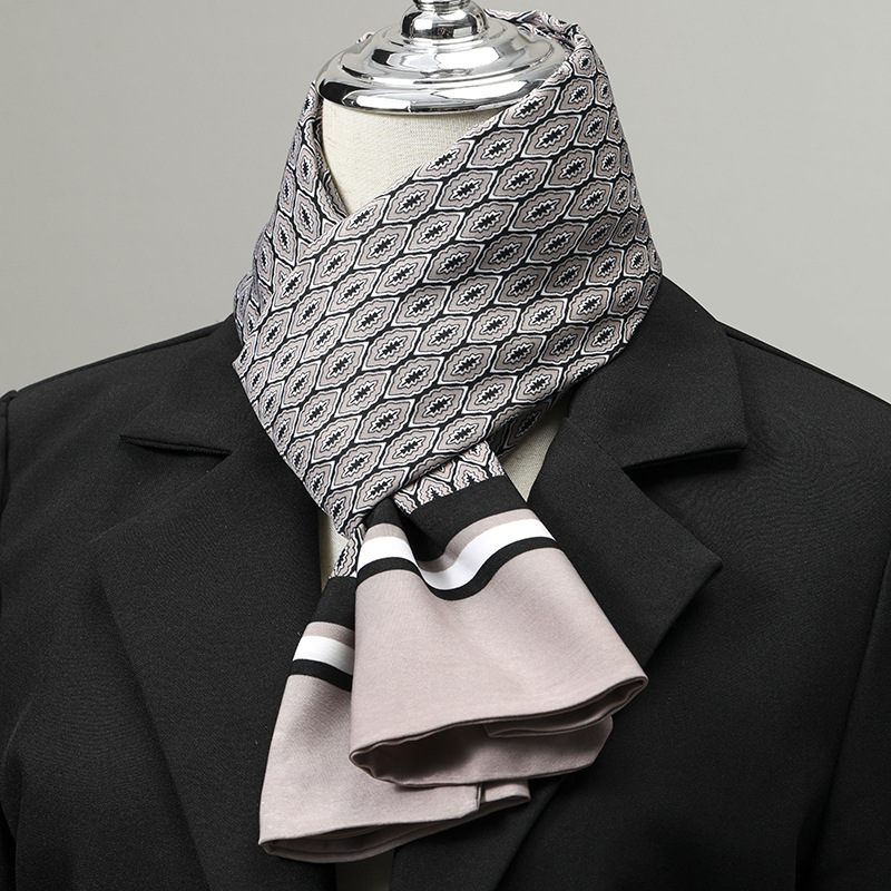 Męski szalik imitujący jedwab, – Silk Neck Scarf recenzja i cena